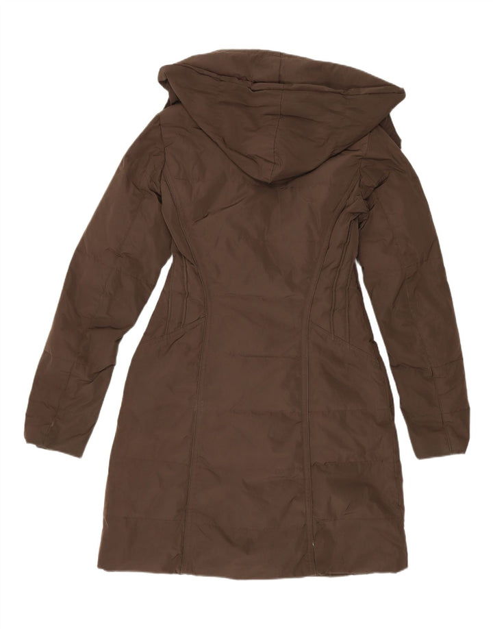 Damski płaszcz z kapturem Trussardi IT 40 Small Brown