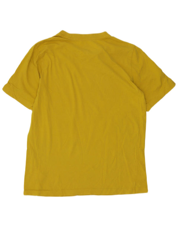 Męski T-shirt Puma z grafiką, mały, żółty, bawełniany