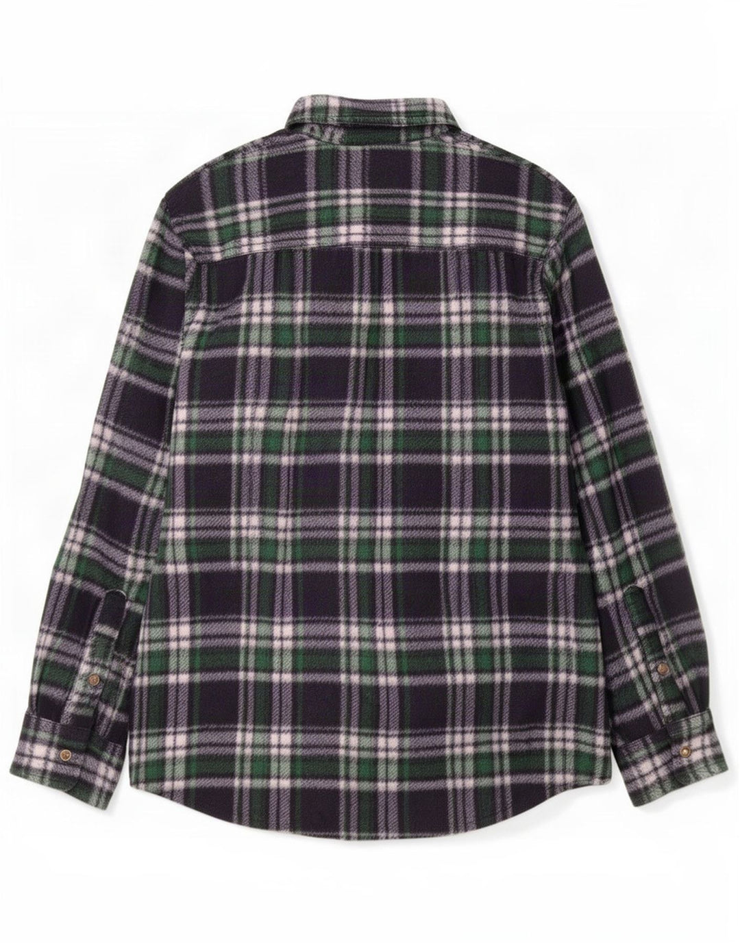 Męska koszula polarowa w stylu vintage XL, granatowa, poliester w kratę
