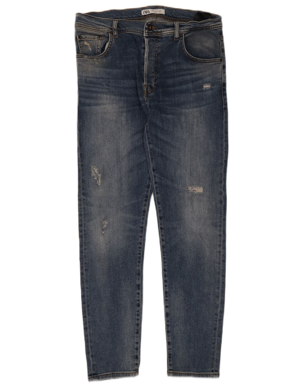 Zara Womens Skinny Jeans EU 42 Large W32 L29 Blue Cotton