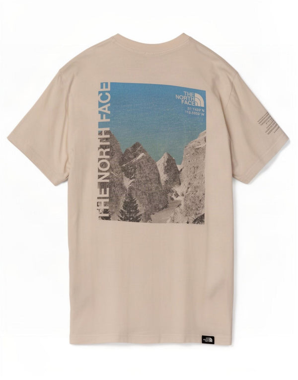 Męska koszulka z grafiką The North Face Top XS, biała, bawełniana