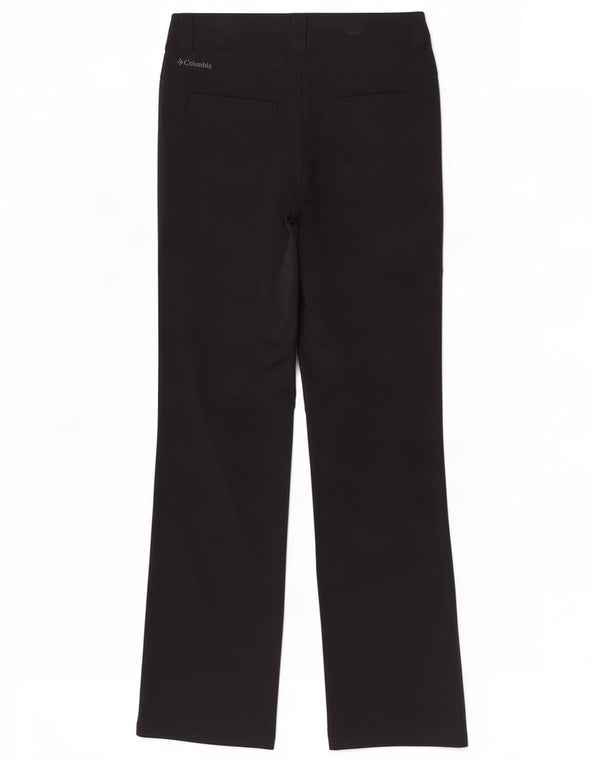 Damskie proste spodnie Columbia US 8 Medium W30 L30 Czarny nylon