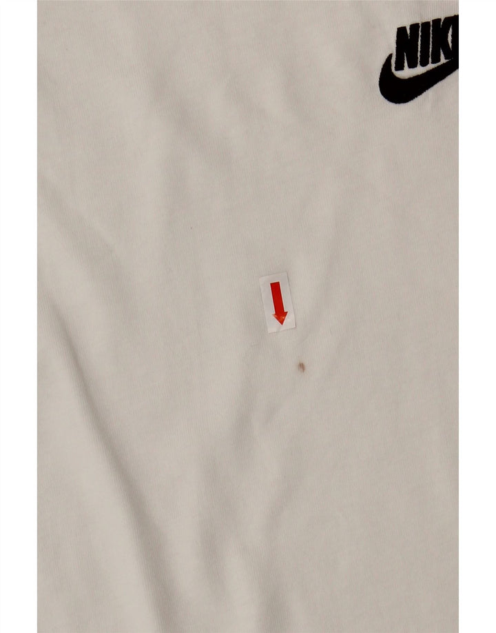 T-shirt męski NIKE Top, średni, biały, bawełniany