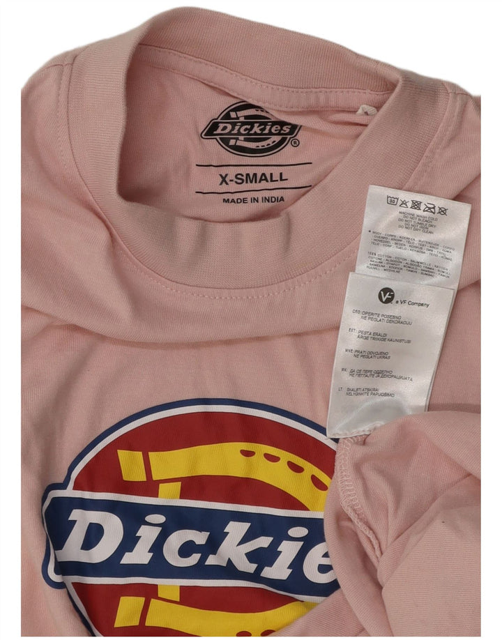 Męska koszulka z grafiką DICKIES Top XS Różowa bawełna