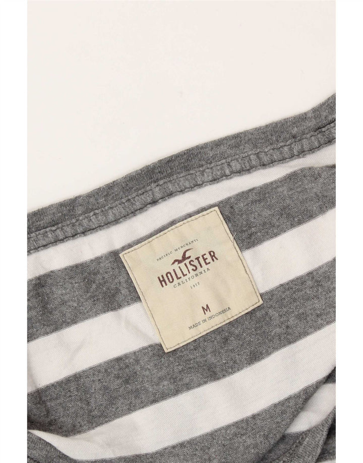 Damski top z długim rękawem Hollister UK 12 w średnie szare paski