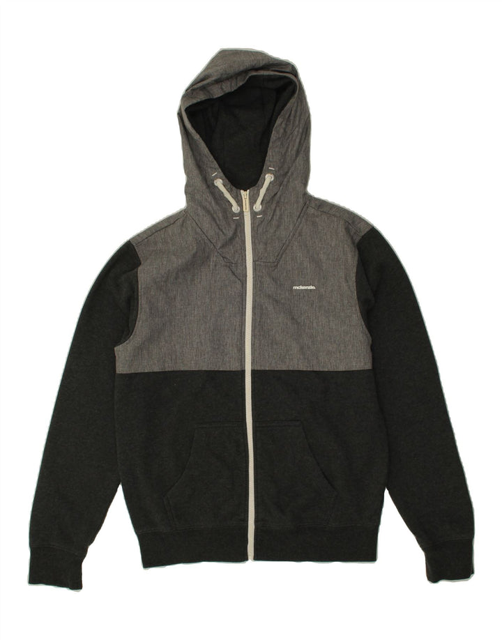 MCKENZIE Boys Hooded Bomber Jacket 13-14 Years Grey Colourblock Cotton Vintage Mckenzie and Second-Hand Mckenzie from Messina Hembry 