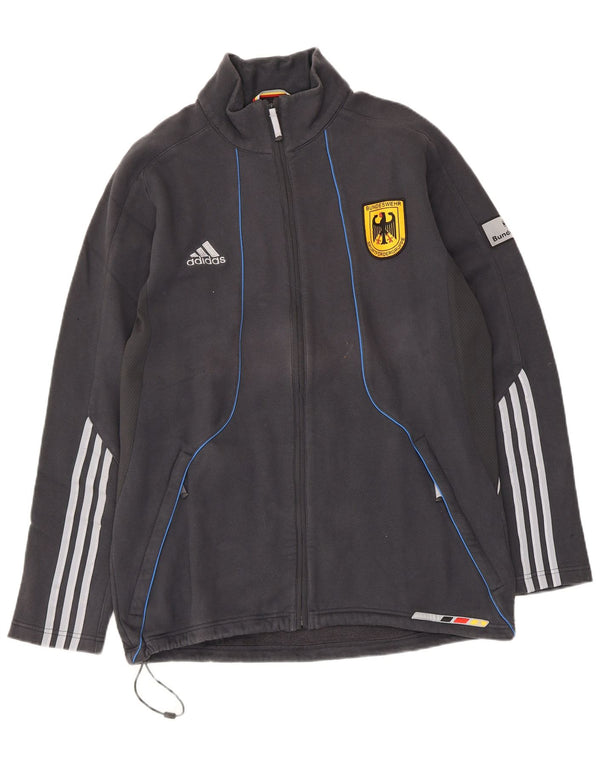 Adidas Męska kurtka dresowa UK 42/44 duża szara bawełna