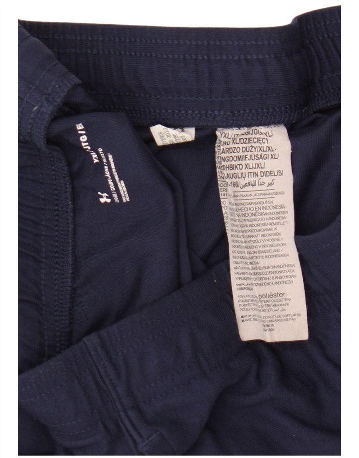 Spodnie dresowe chłopięce Under Armour 13-14 lat XL, granatowe, poliestrowe