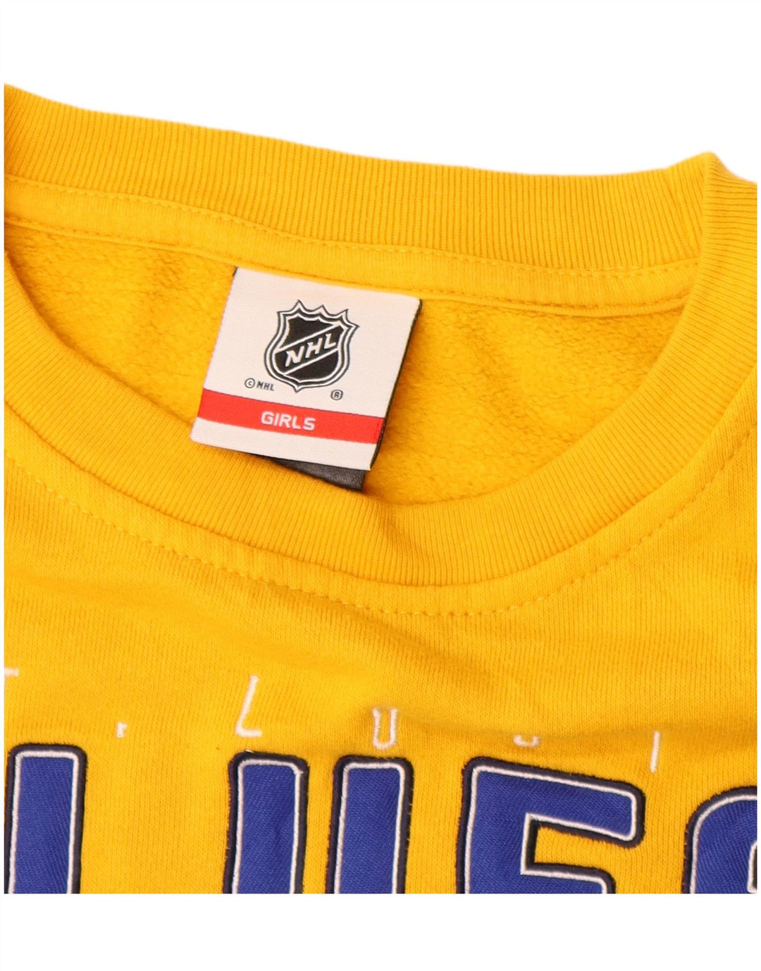 Bluza dziewczęca NHL Crop Graphic Jumper 7-8 lat w kolorze żółtym