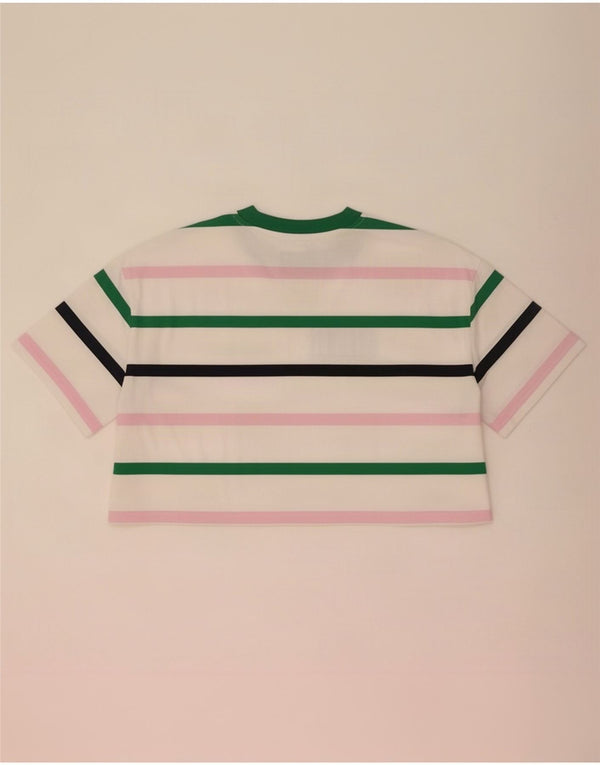 Damska koszulka Tommy Hilfiger Crop Graphic Top UK 18 XL w białe paski