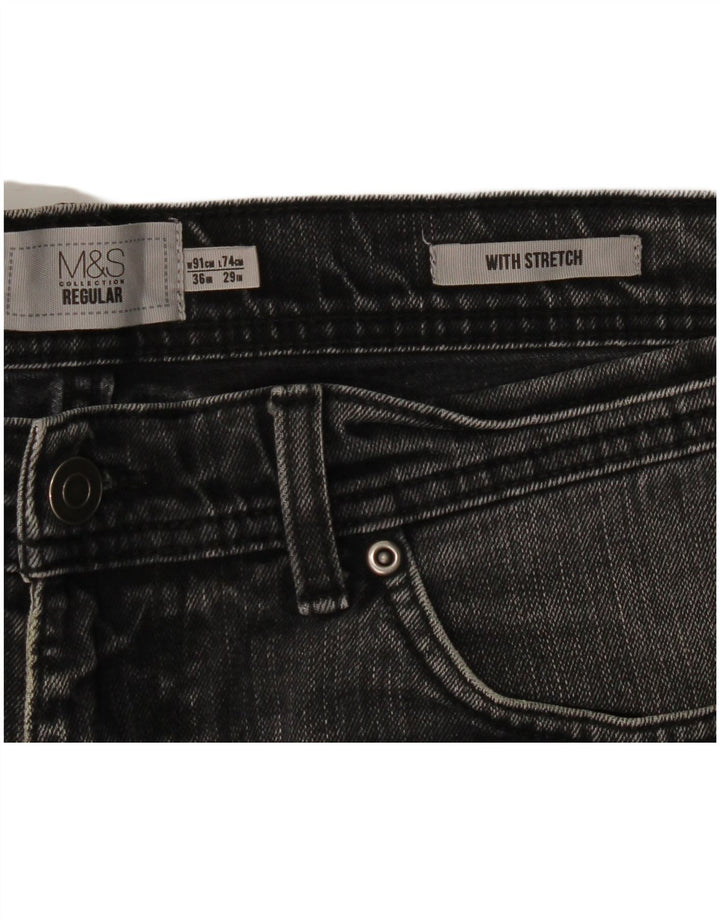 Męskie jeansy Marks & Spencer Regular Straight W36 L29 Szare
