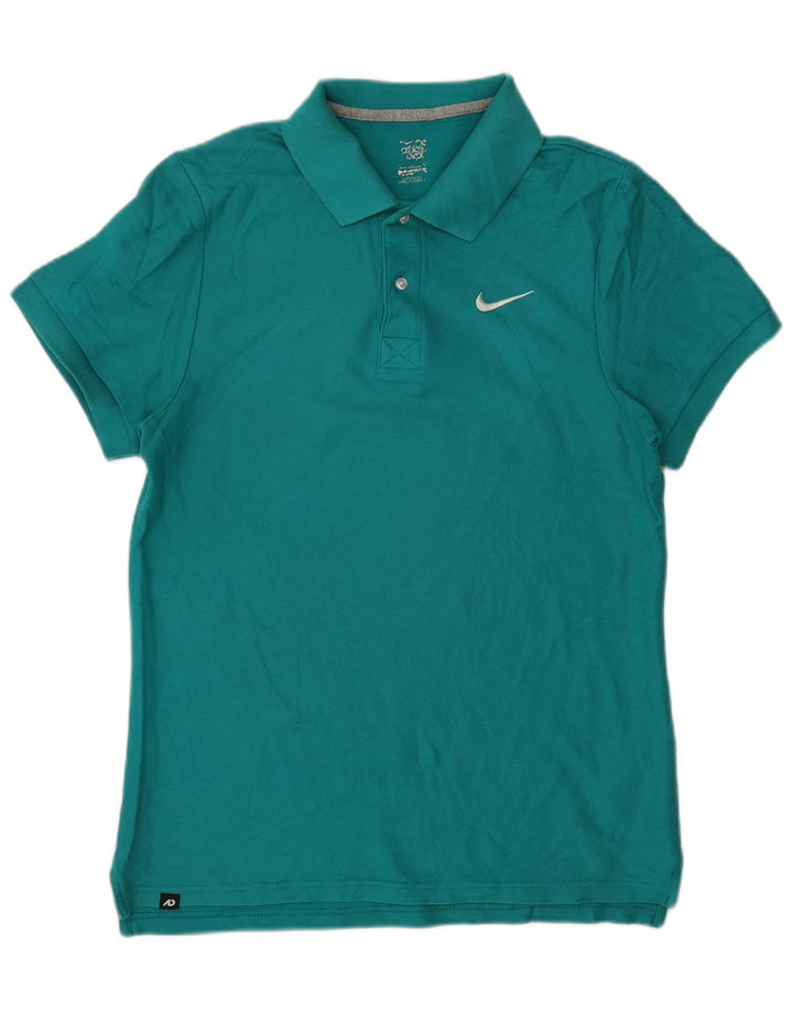Męska koszulka polo Nike, mała, turkusowa, bawełniana