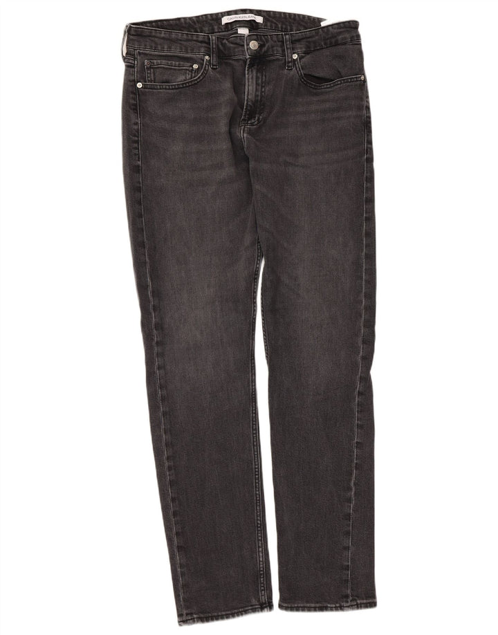 Męskie jeansy Calvin Klein Slim W33 L32 Szara bawełna
