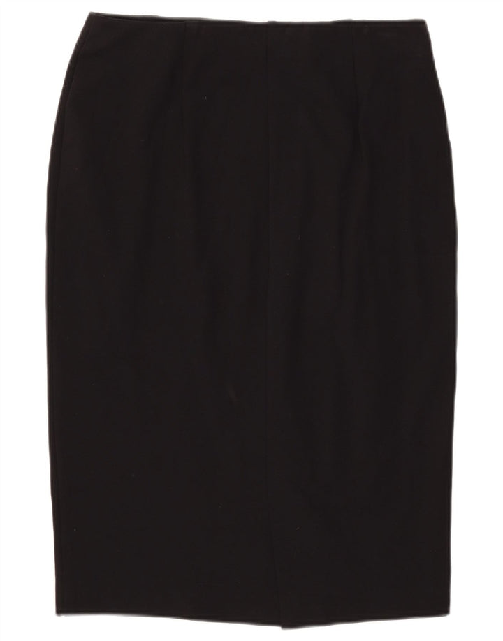 Marks & Spencer Damska spódnica ołówkowa UK 12 Medium W34 Czarna wiskoza