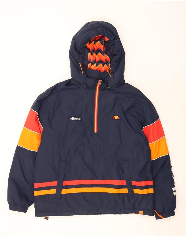 Męska kurtka Anorak z kapturem Ellesse UK 42 XL w kolorze granatowym
