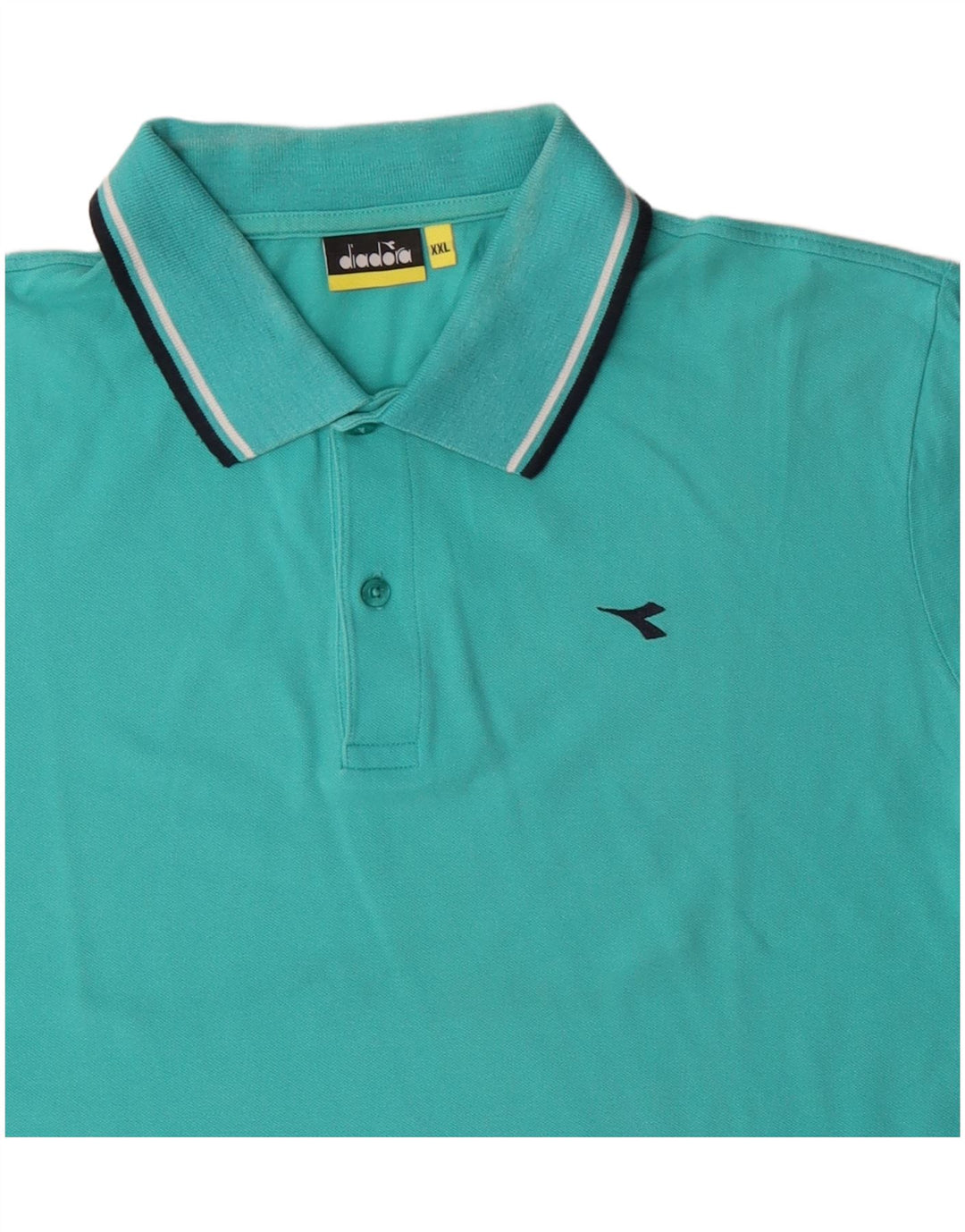 Męska koszulka polo DIADORA 2XL, turkusowa bawełna