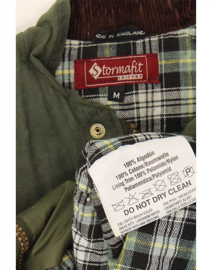 Męska kamizelka użytkowa Vintage UK 38, średnia bawełna khaki