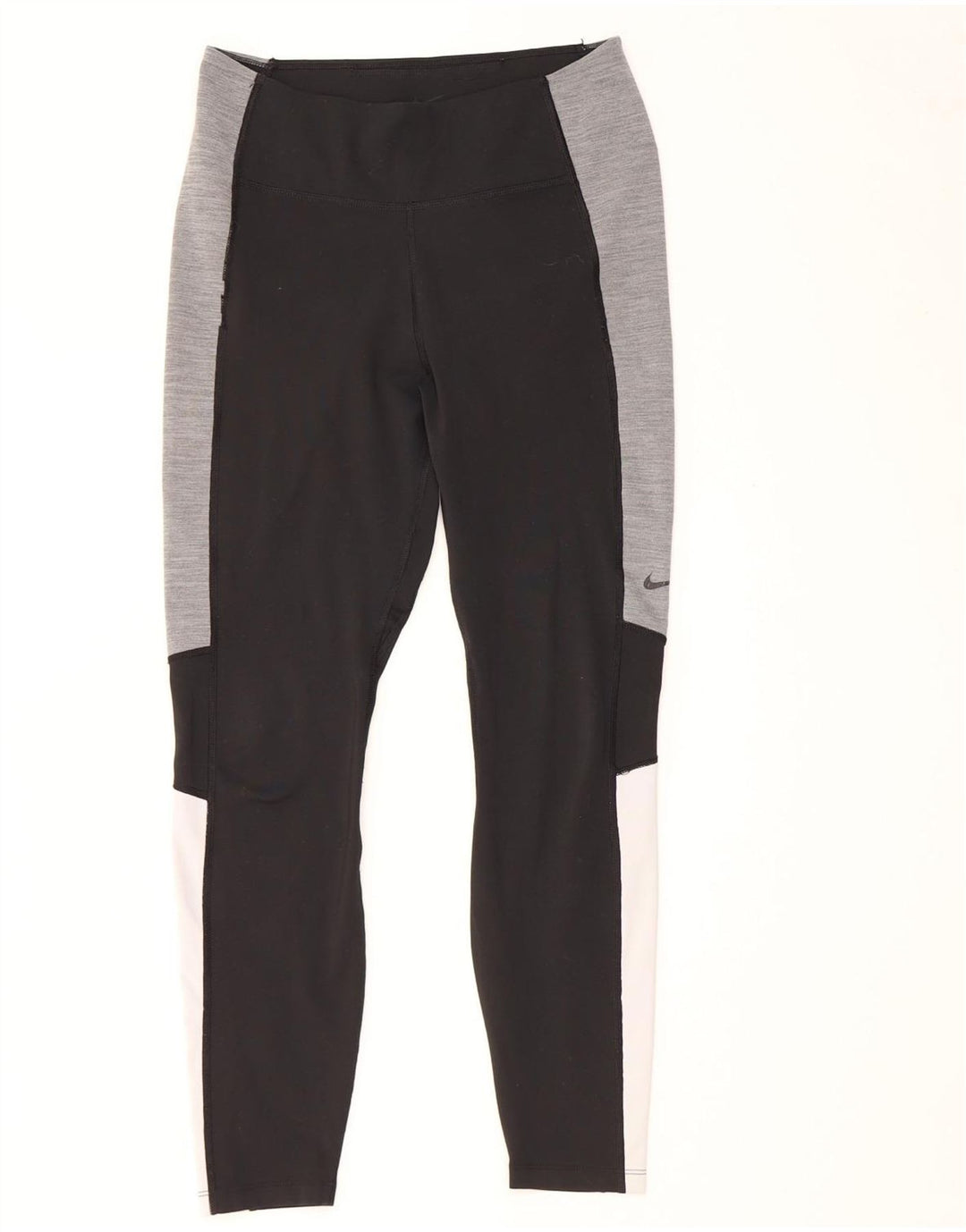 Damskie legginsy Nike Dri Fit UK 12, poliester w kolorze średniej czarnej kolorystyki