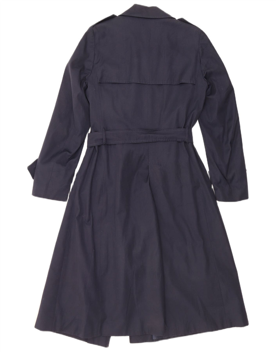 Vintage damski trencz IT 48 XL granatowy poliamid