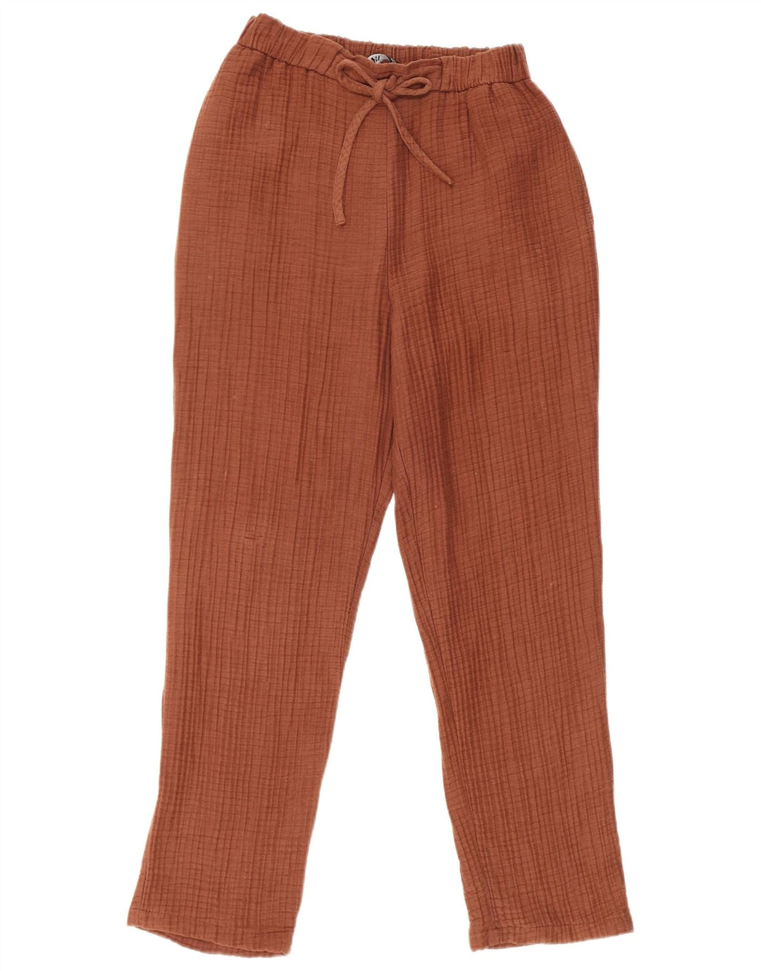 Spodnie damskie Zara Slim Casual, średnie W28 L28, brązowa bawełna