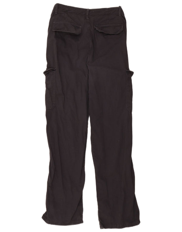 Spodnie damskie Zara Straight Cargo EU 38 Small W28 L30 Granatowa bawełna