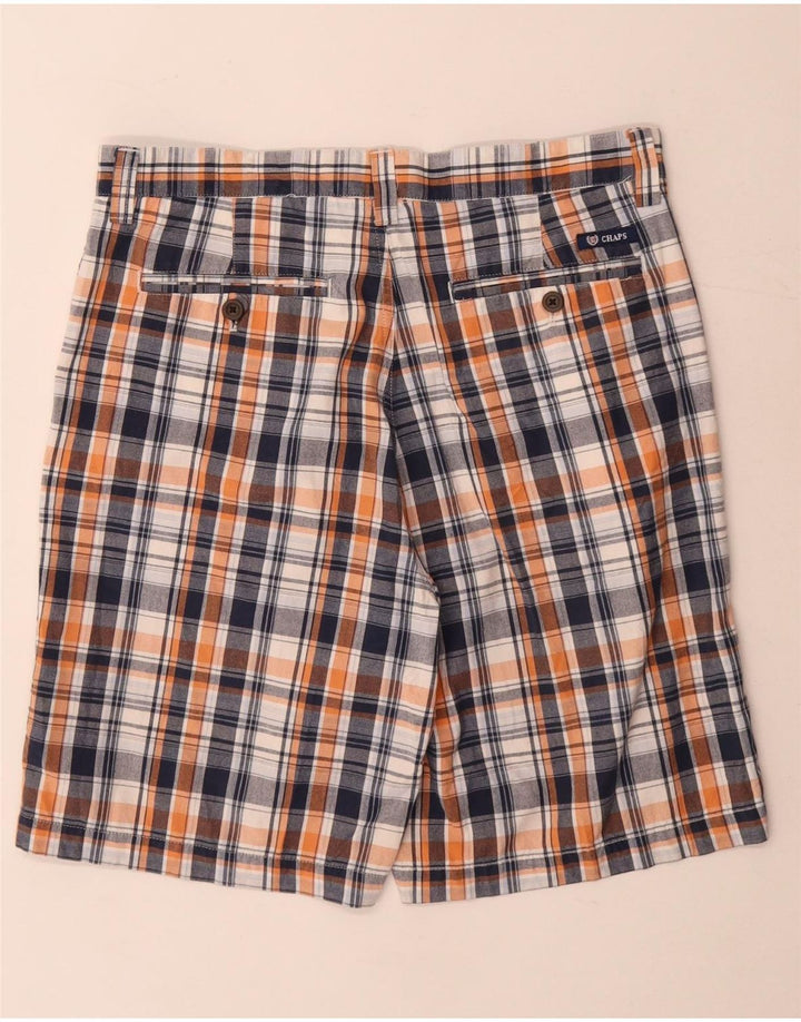 Męskie spodenki Chino Chaps W32 w średnią granatową kratkę