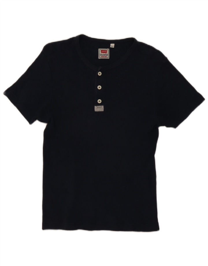 Koszulka damska Levi's Top UK 14, duża, granatowa