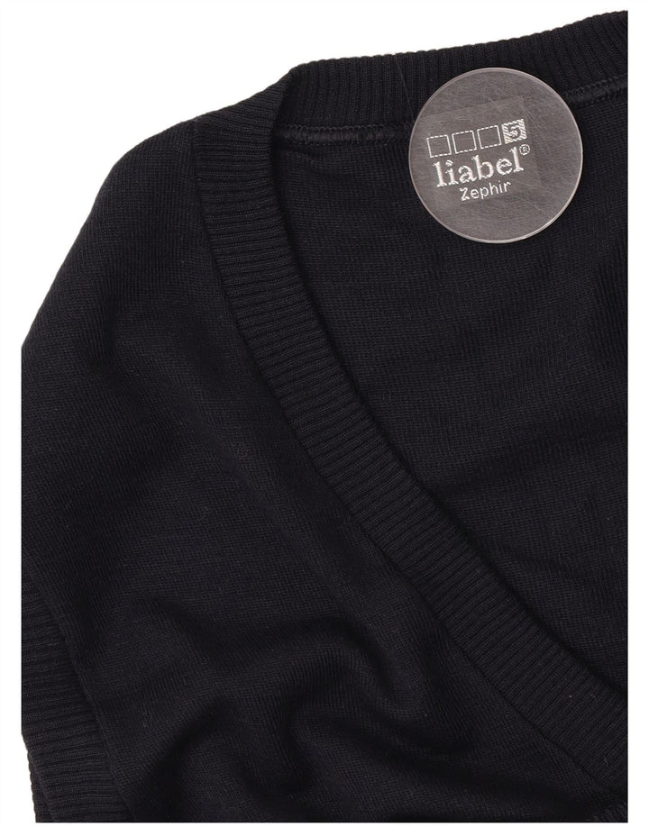 Męski podkoszulek Liabel z kamizelką, mały, granatowy, z dziewiczej wełny