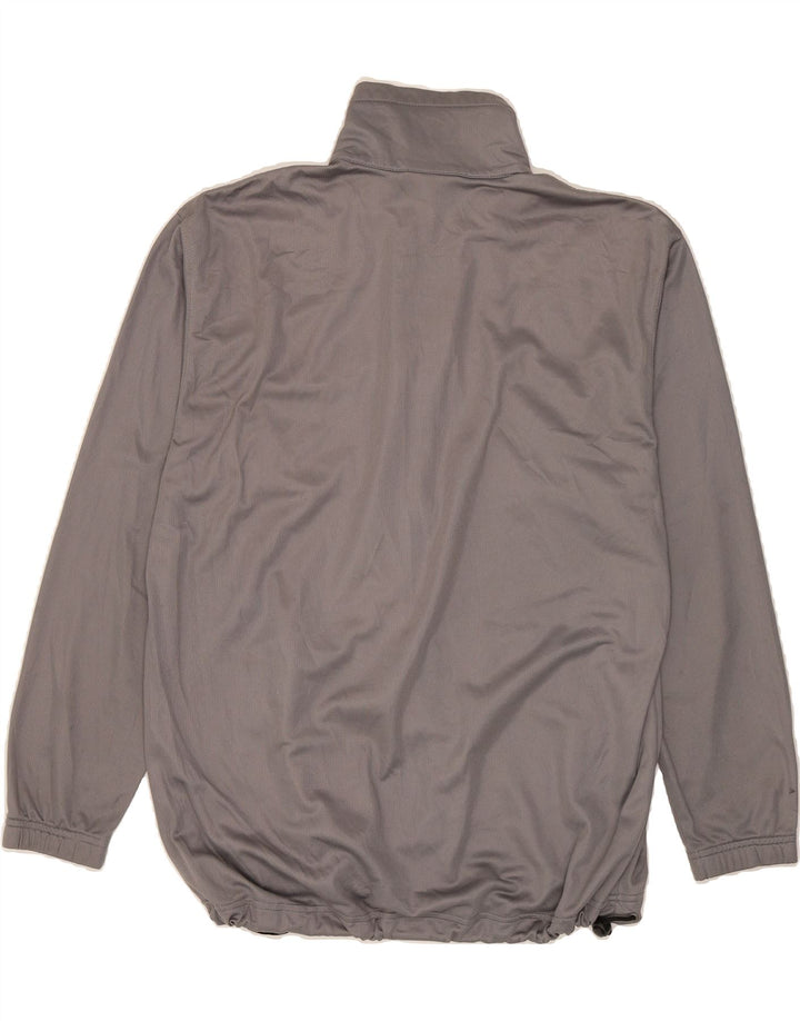 ASICS Mens Tracksuit Top Jacket Large Grey Vintage Asics and Second-Hand Asics from Messina Hembry 