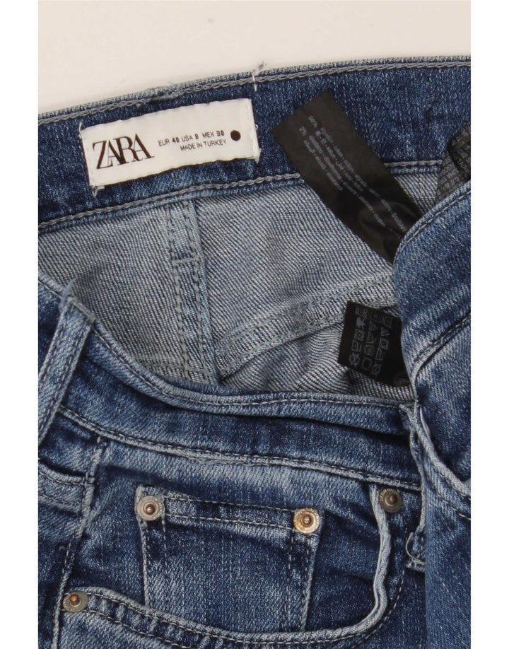 Damskie proste dżinsy Zara EU 40 Medium W30 L27 Niebieskie bawełniane