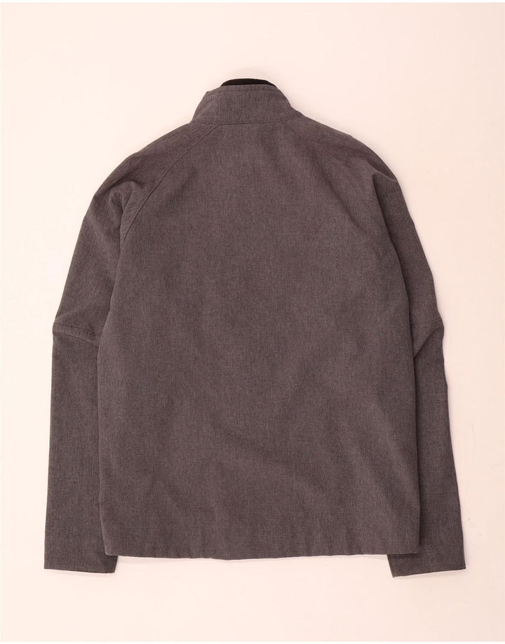 Męska kurtka wiatrówka Hummel Graphic UK 40, duża, szary poliester