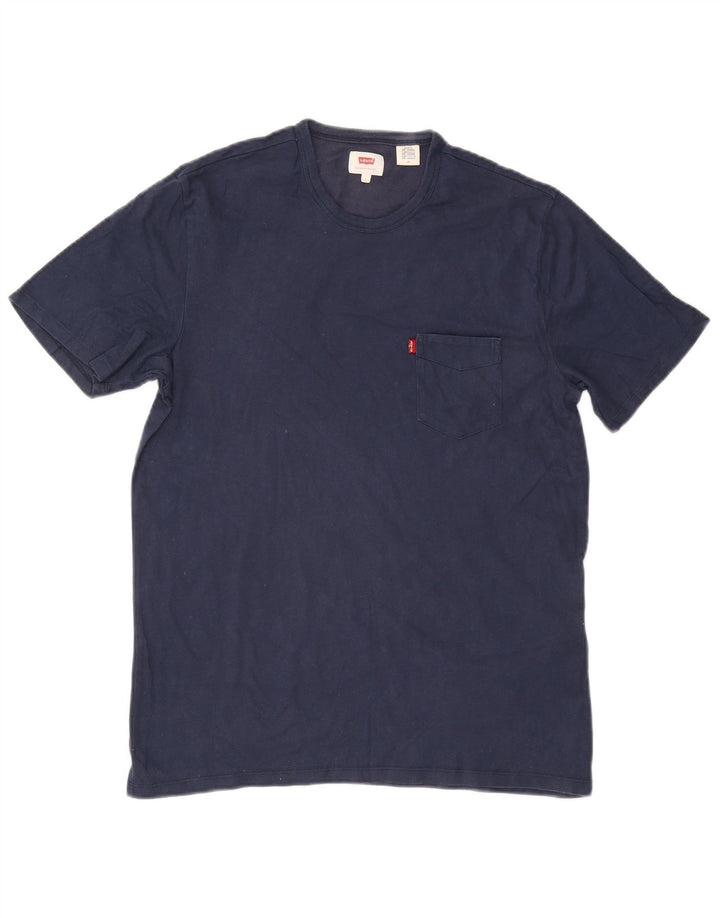 Męski T-shirt LEVI'S, duży, granatowy
