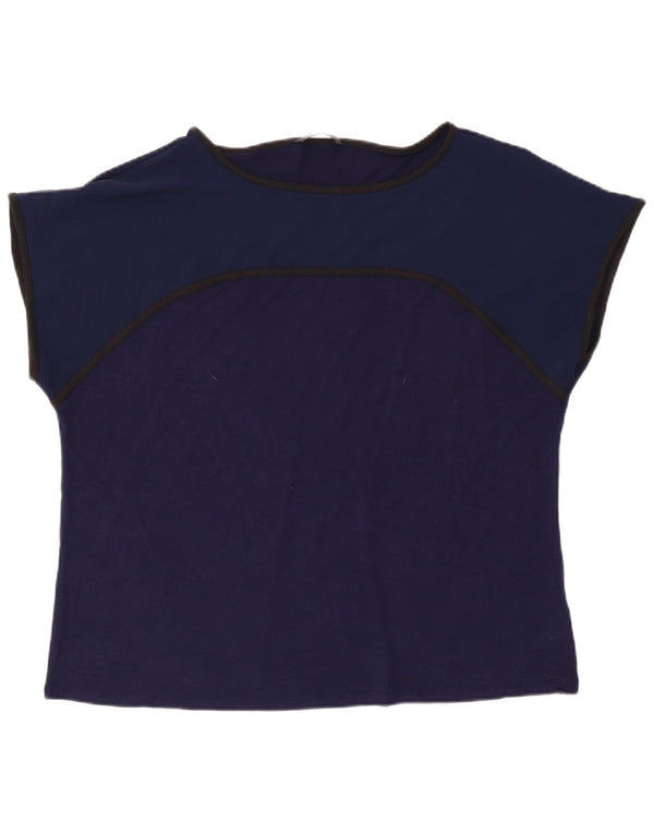 T-shirt damski Marks & Spencer Top UK 18 XL, granatowy, wiskoza