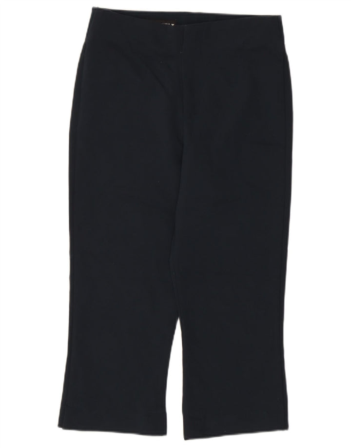 Spodnie damskie Zara Capri małe W26 L19 granatowa wiskoza