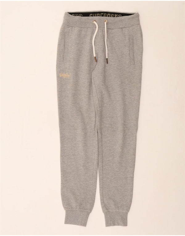 Damskie spodnie dresowe SUPERDRY Joggers UK 10 Small, szara bawełna