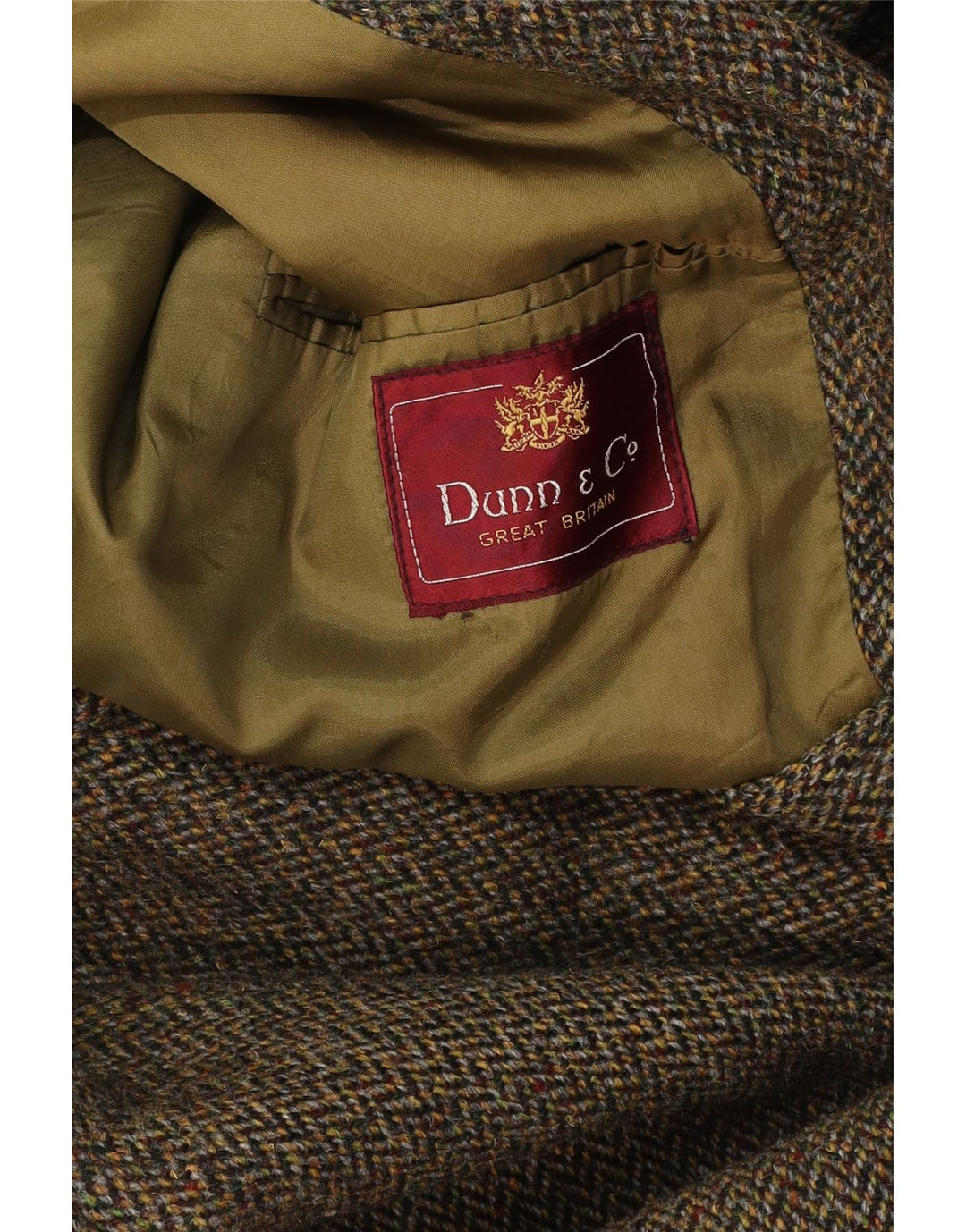 Płaszcz męski DUNN & CO, UK 40, duży, khaki, jodełka