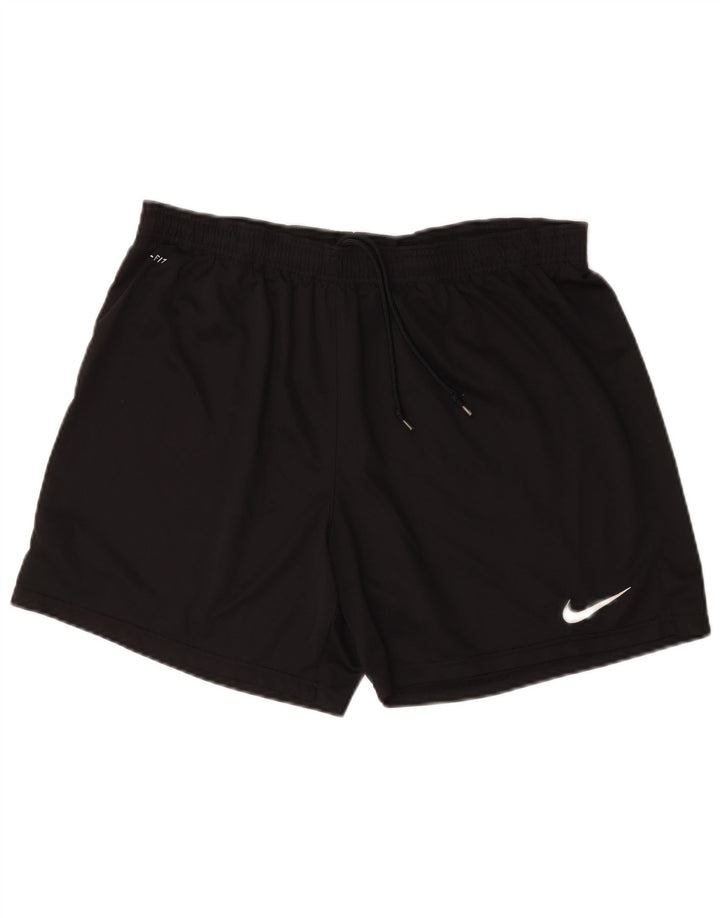 Damskie spodenki sportowe Nike Dri Fit XL, czarne, poliestrowe