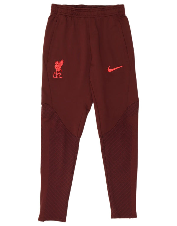 Chłopięce spodnie dresowe Nike Liverpool Slim Fit 8-9 lat, małe, bordowe