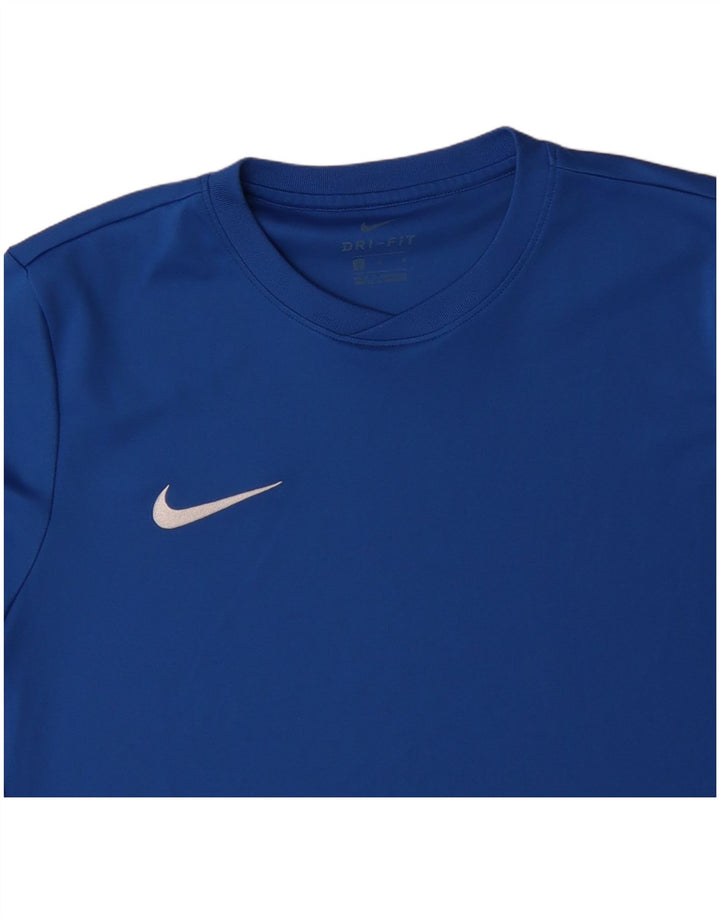 Męski T-shirt NIKE Dri Fit, średni niebieski poliester