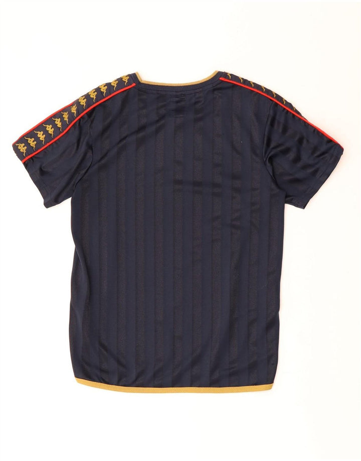 Męski T-shirt z grafiką Kappa, mały, granatowy poliester