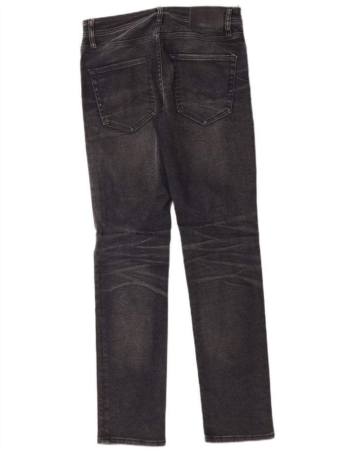 Męskie jeansy Jack & Jones Tim Slim W30 L32 Czarne bawełniane