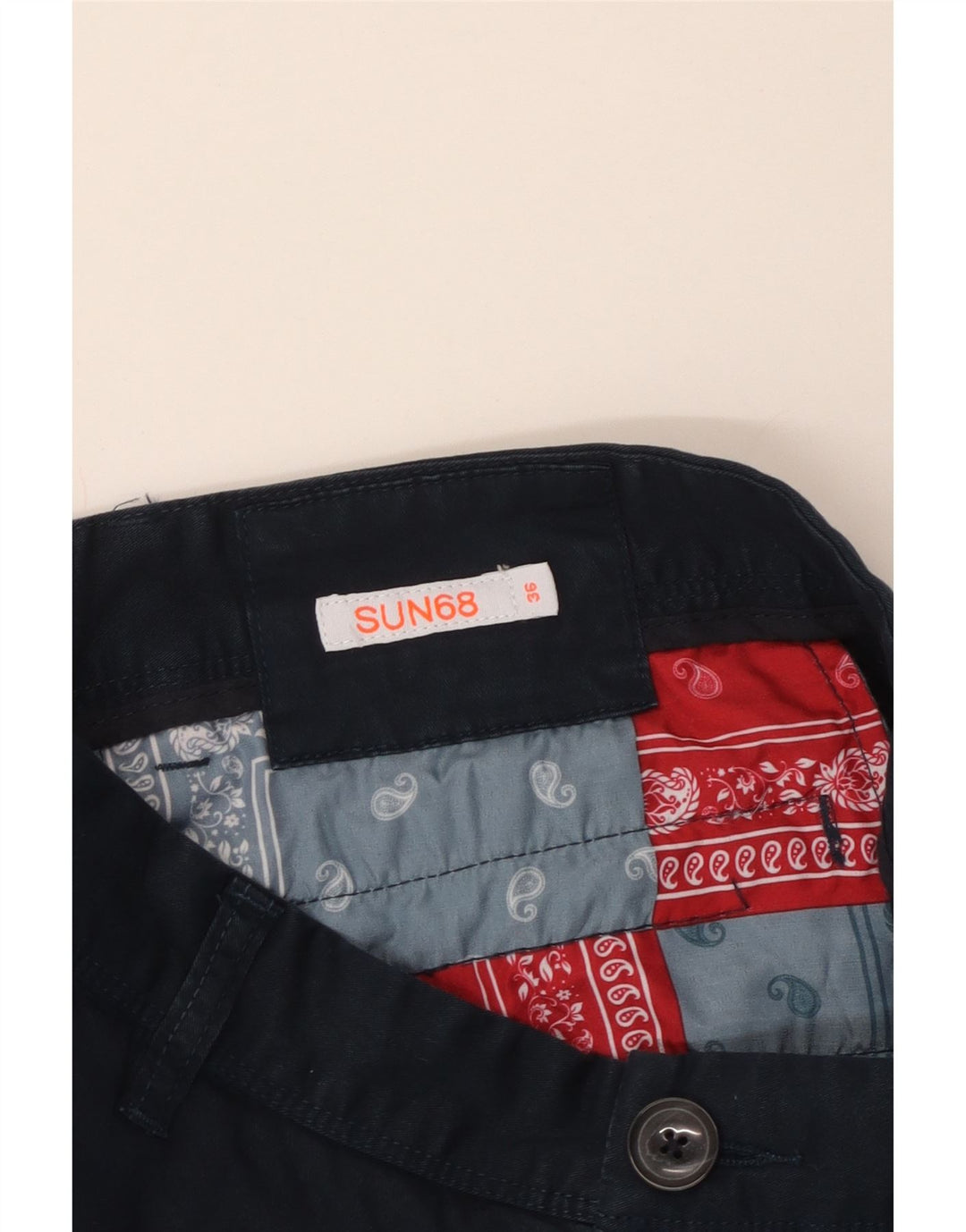 Męskie spodenki cargo Sun68 W36, duże, granatowe