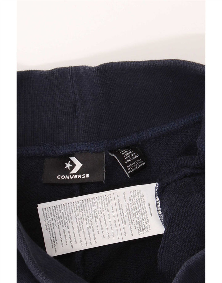 Damskie spodnie dresowe Converse Joggers, małe, granatowe, bawełniane