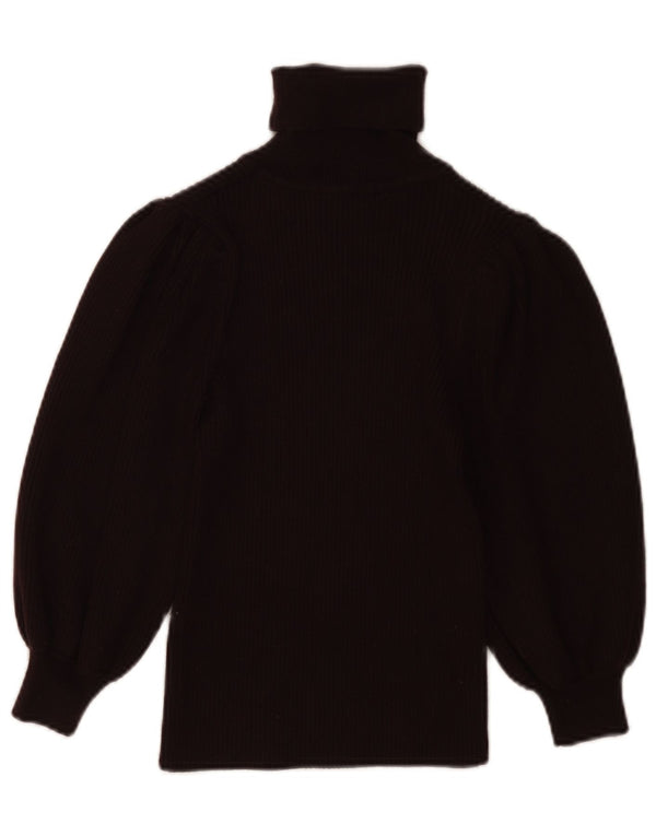 Damski sweter ZARA z krótkim rękawem i okrągłym dekoltem 3/4 UK 8 Small Black
