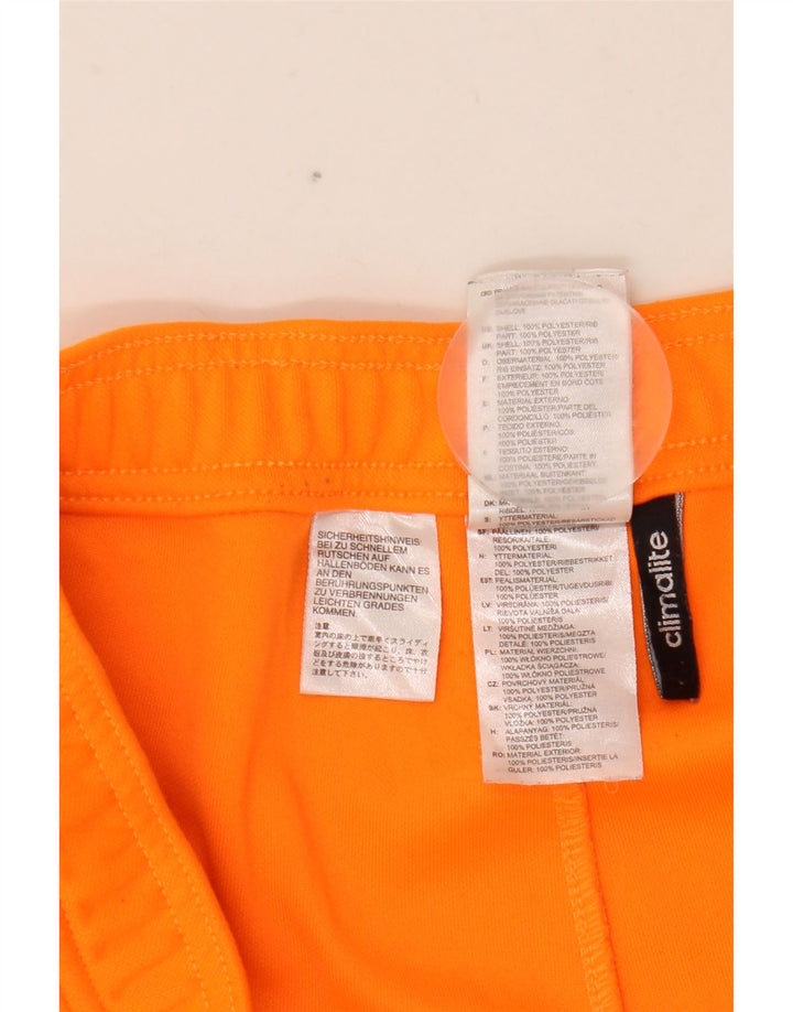 Męskie spodnie dresowe ADIDAS Climalite XL, poliester w kolorze pomarańczowym