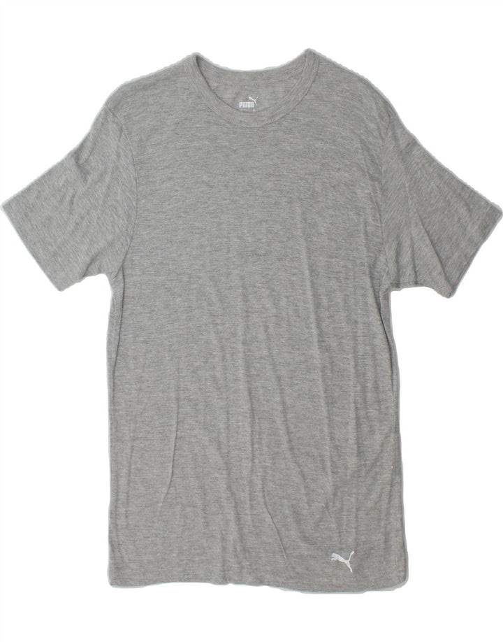 PUMA Mens T-Shirt Top Medium Grey Cotton Vintage Puma and Second-Hand Puma from Messina Hembry 