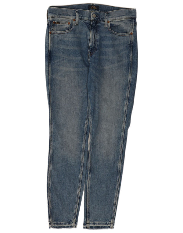 Polo Ralph Lauren Damskie Tompkins Mid Rise Crop Skinny Jeans W29 L28 Niebieski