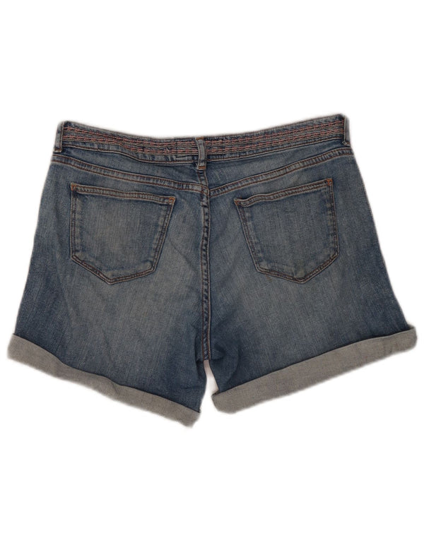 Damskie spodenki jeansowe Fat Face UK 10 Small W30 Niebieskie bawełniane