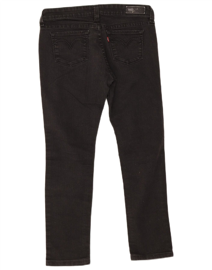 Damskie jeansy Levi's z niską talią W29 L32, czarna bawełna
