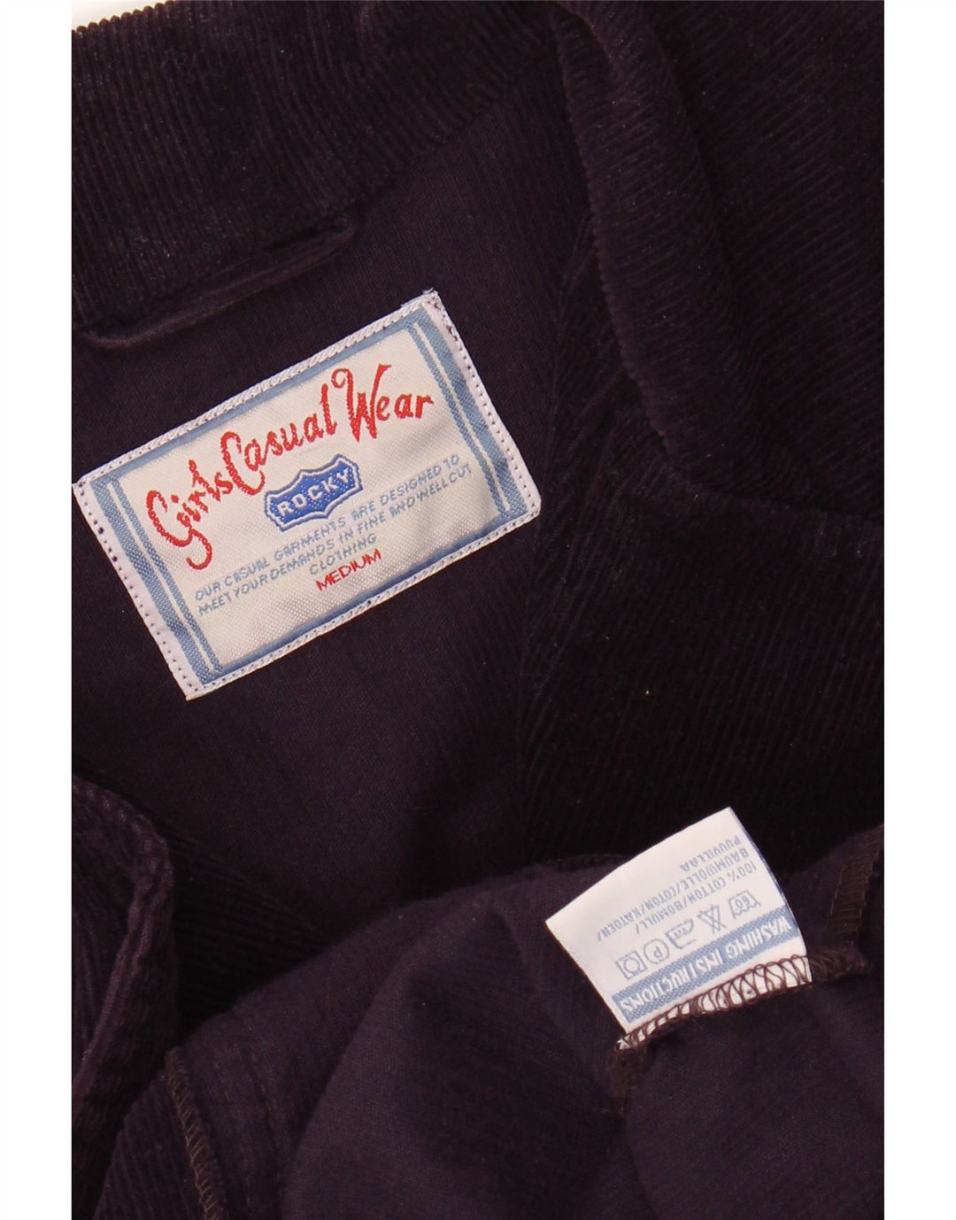 ROCKY Damska marynarka sztruksowa z 5 guzikami, UK 14, średnia fioletowa bawełna